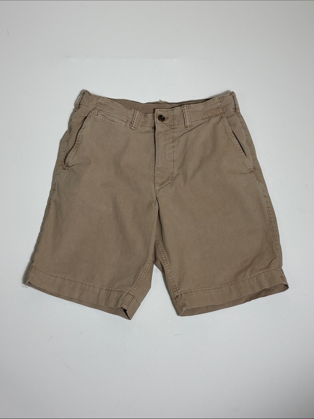 American Eagle Next Level Flex Khaki Chino Shorts Men’s 31 Stretch Casual